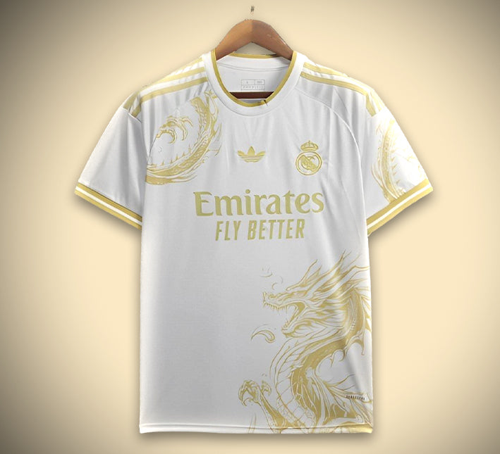 Maillot Concept Réal Madrid Spécial Édition Dragon Or 24/25