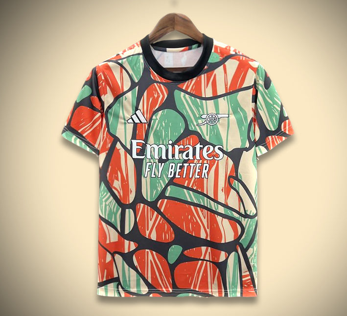 Maillot spécial Arsenal pré-match 24/25 couleurs mixtes