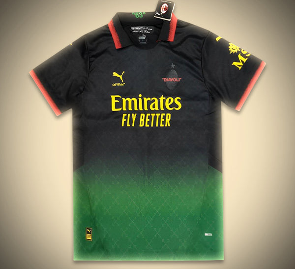 Maillot Concept AC Milan Edition Off-White Noir 25/26