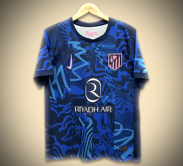 Maillot bleu troisième de l'Atlético de Madrid 24/25