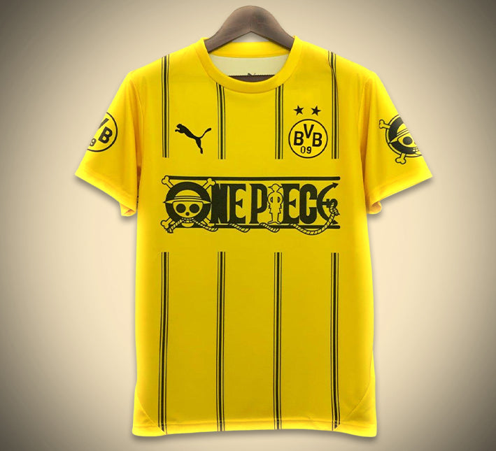 Maillot jaune Borussia Dortmund 25/26 avec motif une pièce