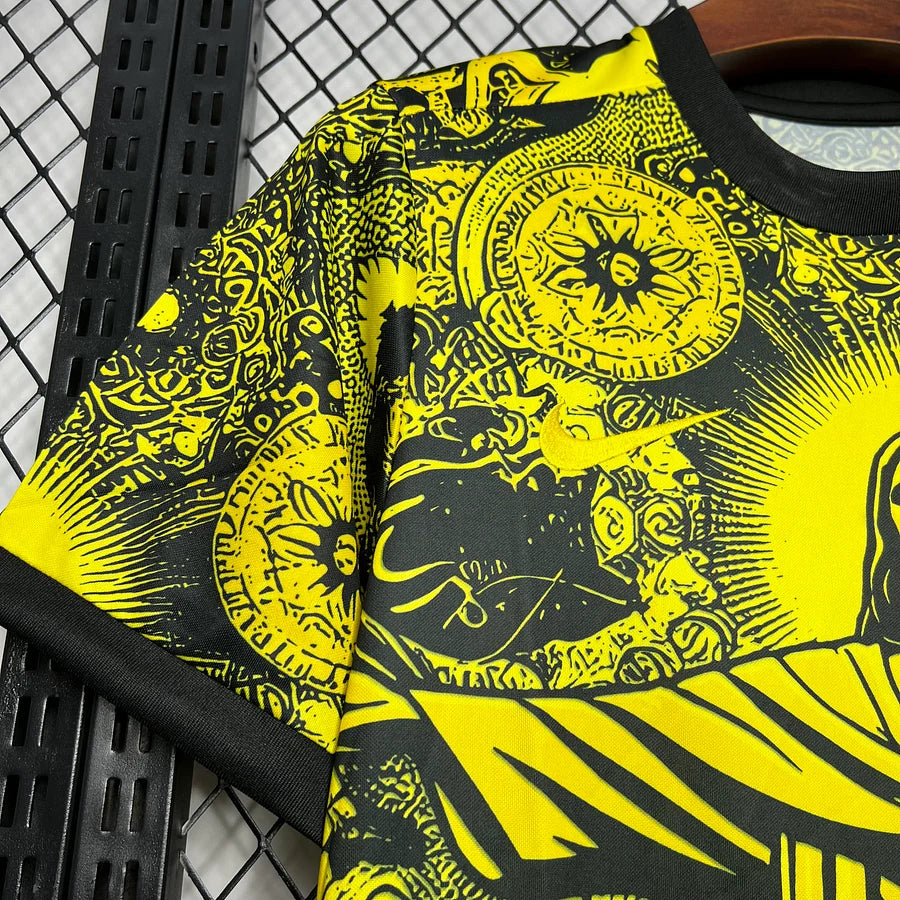 maillot de football Brésil concept jaune saison 2024 2025