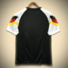 T shirt de football Allemagne style concept noir pour supporter et fan