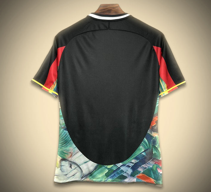 Maillot de football Allemagne design conceptuel noir collection Euro