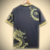 Jersey supporter Real Madrid style concept avec dragon doré