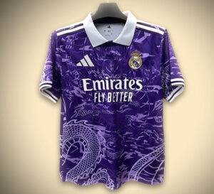 Maillot de football concept Real Madrid violet édition dragon saison 2526