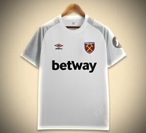 Maillot West Ham Extérieur 2024-2025 vue de face
