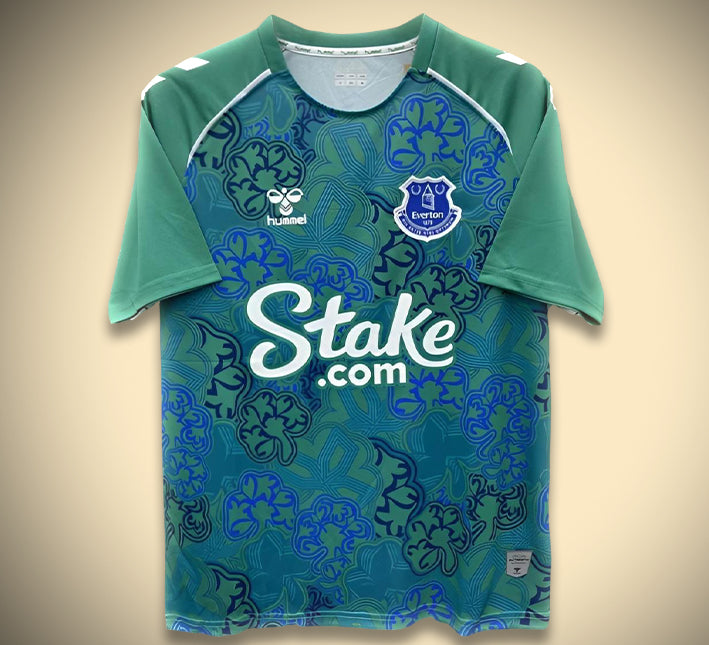 Haut d échauffement Everton FC collection exclusive 2024 2025