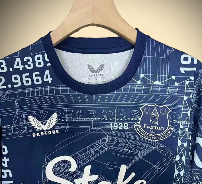 Maillot avant match Everton tenue d adieu saison 2425
