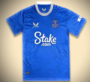 Maillot domicile Everton saison 2024 2025 bleu officiel