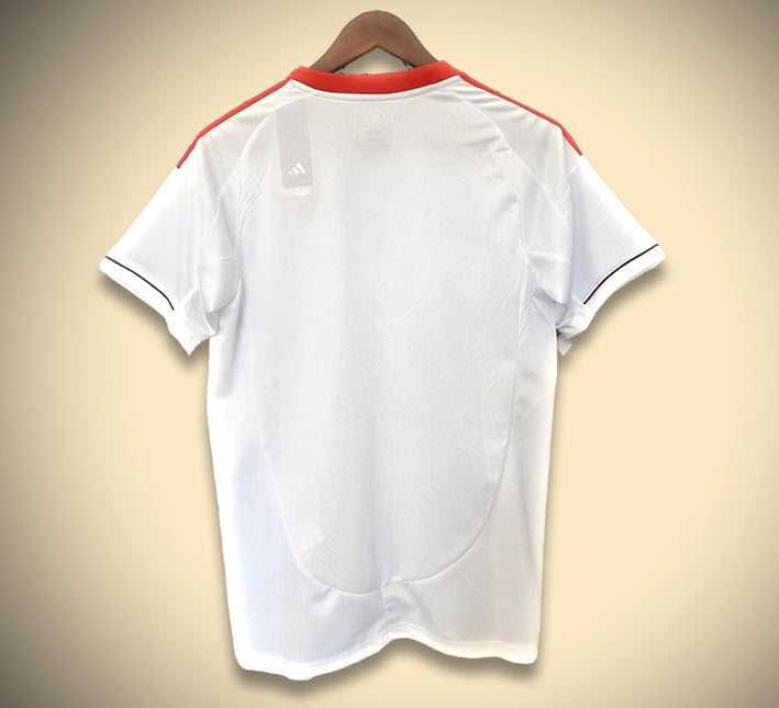 Maillot extérieur Liverpool saison 2526 tenue de football rouge et blanc