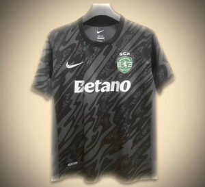 Maillot Sporting CP Gardien Noir 2024-2025 vue de face