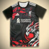 maillot de football concept Liverpool noir édition 2024 2025