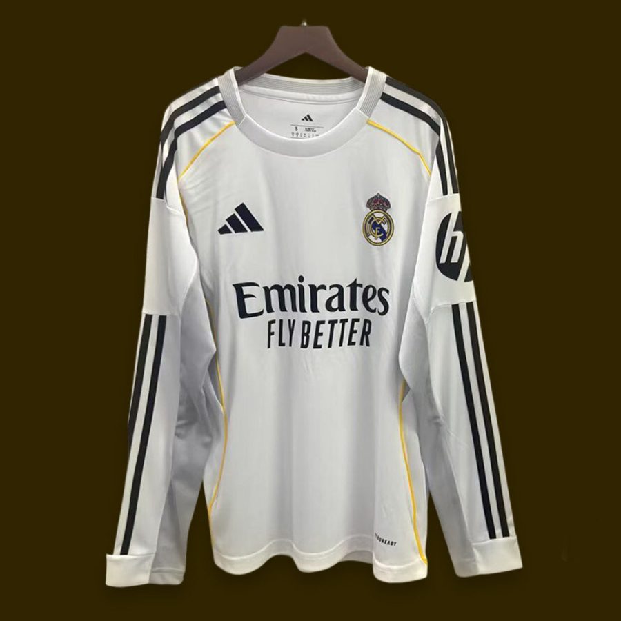 Maillot Manche Longue Réal Madrid 2025/2026 vue de face