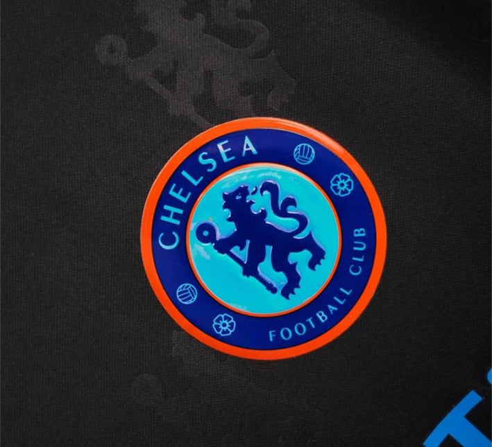 T shirt football Chelsea style concept couleur noire saison 2425