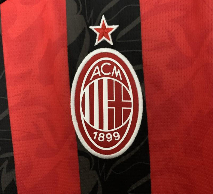 maillot-domicile-ac-milan-concept-saison-2025-2026-rouge-et-noir Maillot domicile AC Milan concept saison 2025 2026 rouge et noir