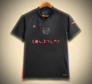 maillot concept FC Barcelone édition Coldplay saison 2024 2025 design collector