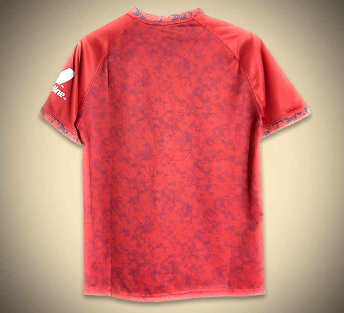 Maillot extérieur du FC Séville rouge saison vingt quatre vingt cinq