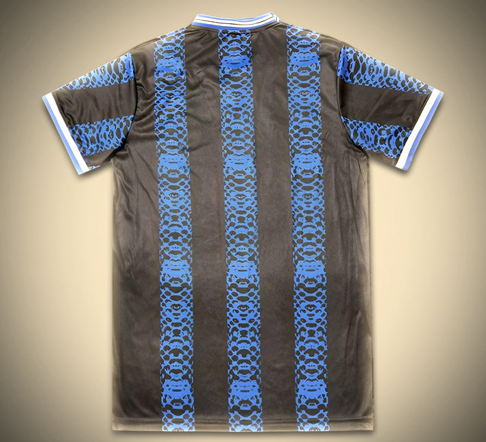 Maillot concept Inter Milan édition Mambas saison 2024 2025 tenue de football noir et jaune