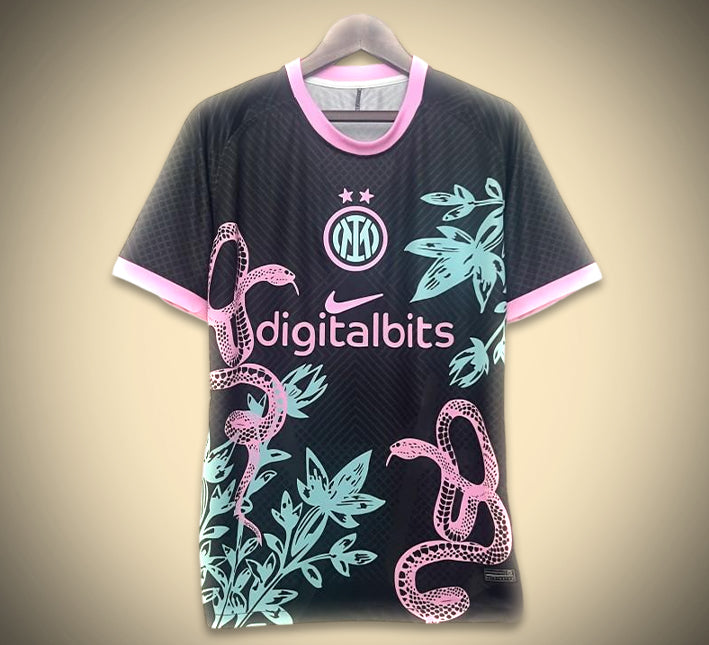 Maillot de football Inter Milan rose design concept édition Serpend