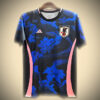maillot concept Japon dragon noir et bleu pour fan de football