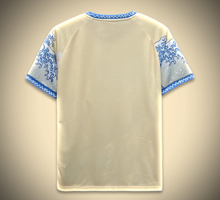 Maillot concept japonais édition grande vague style ukiyo e pour supporter la sélection du Japon