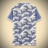 T shirt maillot japonais design vague graphique inspiration manga et culture nippone