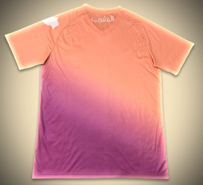 Maillot concept Maroc édition sunset tenue football aux couleurs du Maroc
