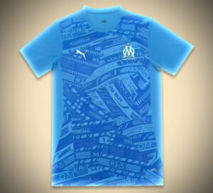 Maillot Olympique Marseille Avant-Match 2024-2025 vue de face