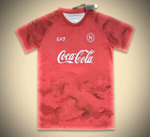 maillot dentraînement Napoli rouge saison 2425 tenue sportive de football