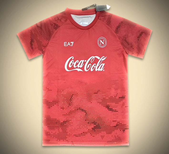 maillot dentraînement Napoli rouge saison 2425 tenue sportive de football