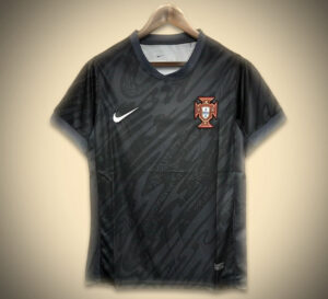 Maillot Portugal Gardien Noir 2024-2025 vue de face