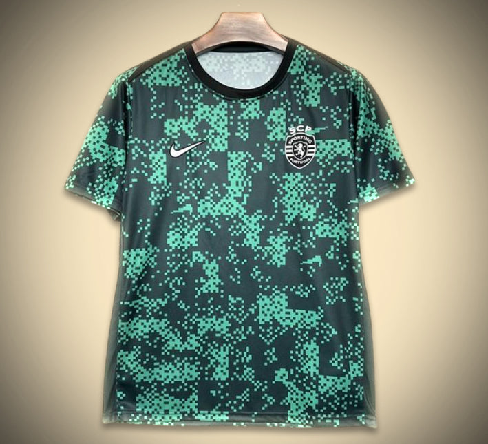 Maillot Sporting CP Avant-Match 2024-2025 vue de face