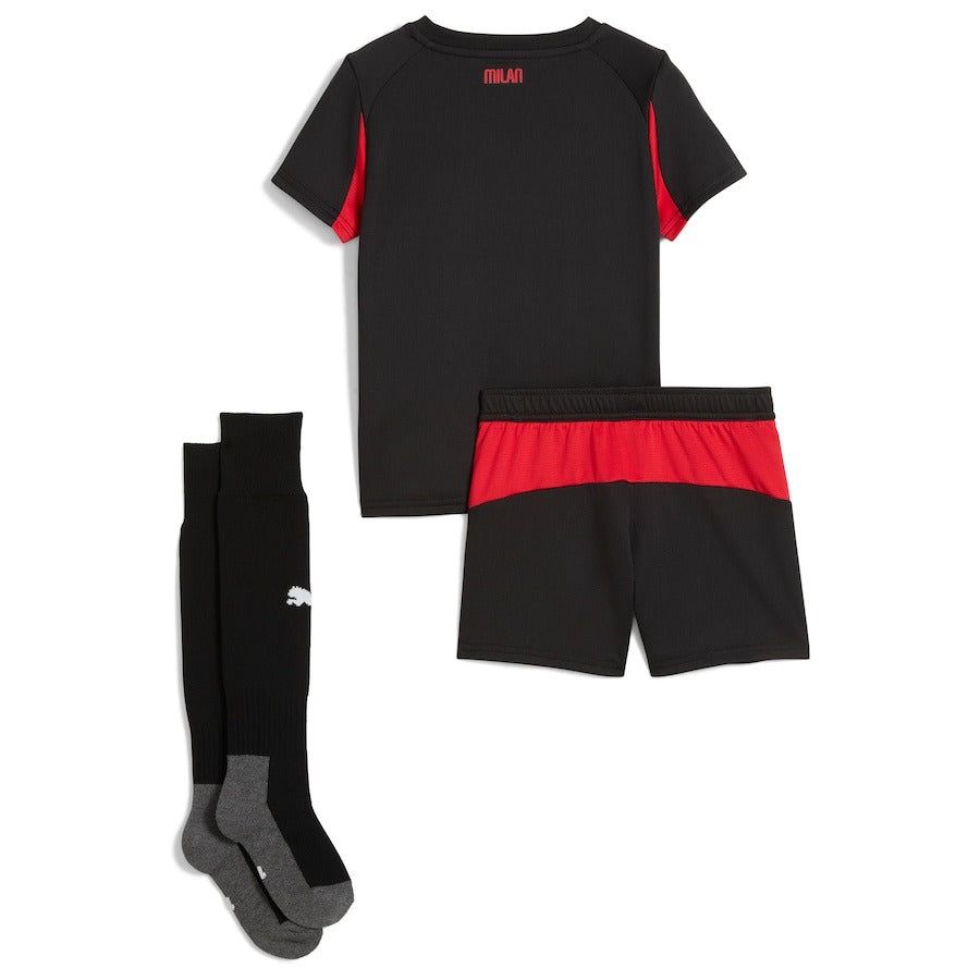 Ensemble enfant AC Milan maillot domicile saison 2025 2026 avec short