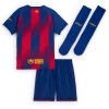 Ensemble enfant FC Barcelona domicile saison deux mille vingt cinq deux mille vingt six maillot et short