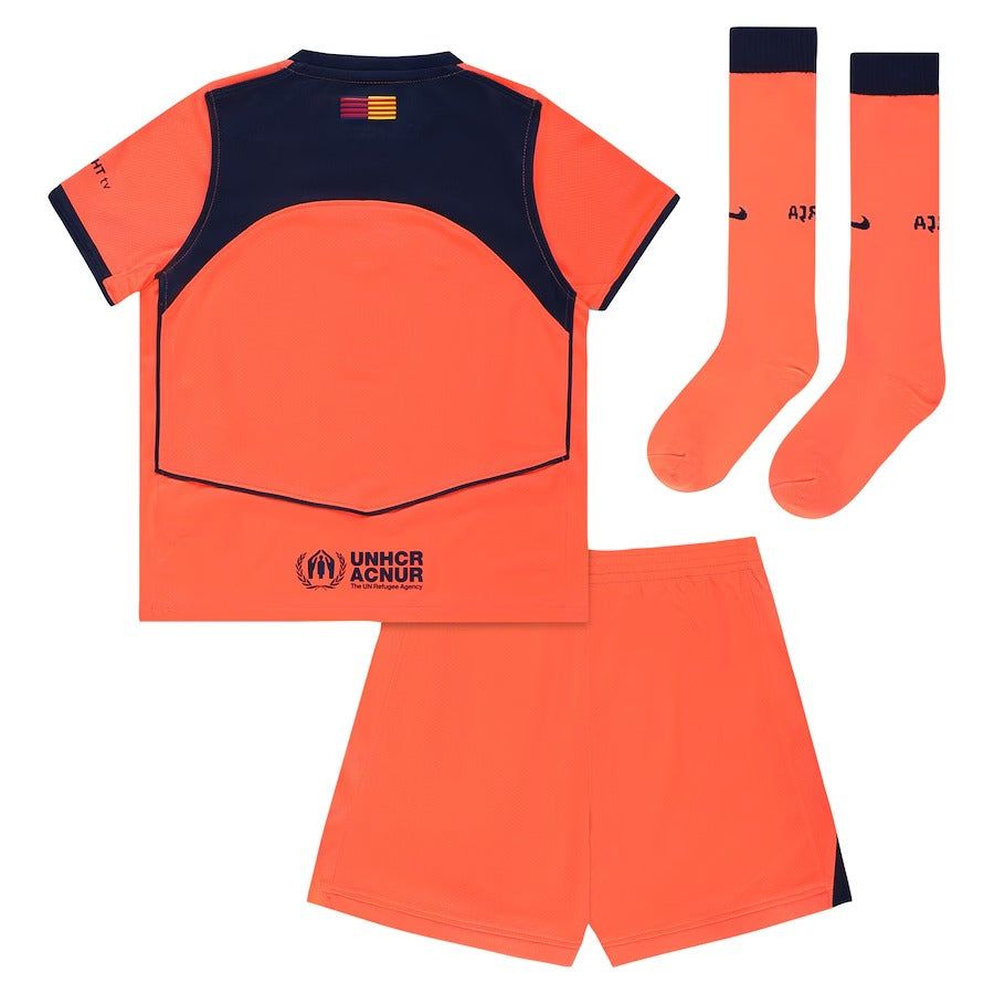 Ensemble enfant FC Barcelone maillot third saison 2025 2026 avec short