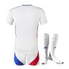 Ensemble enfant Olympique Lyonnais domicile saison 2024 2025 maillot short chaussettes