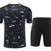 Ensemble Portugal 2024 2025 maillot et short de football domicile rouge et vert