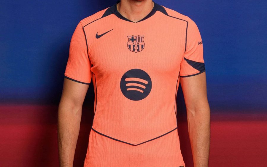 Jersey alternatif FC Barcelona 2025 2026 couleurs third avec logo du club