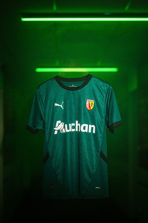 jersey de football RC Lens extérieur couleurs du club sang et or