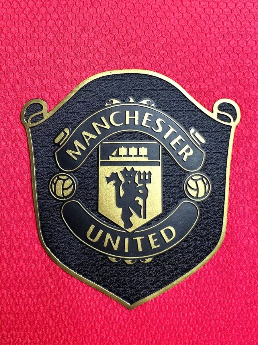 Jersey football Manchester United rouge domicile manches longues 2019 2020