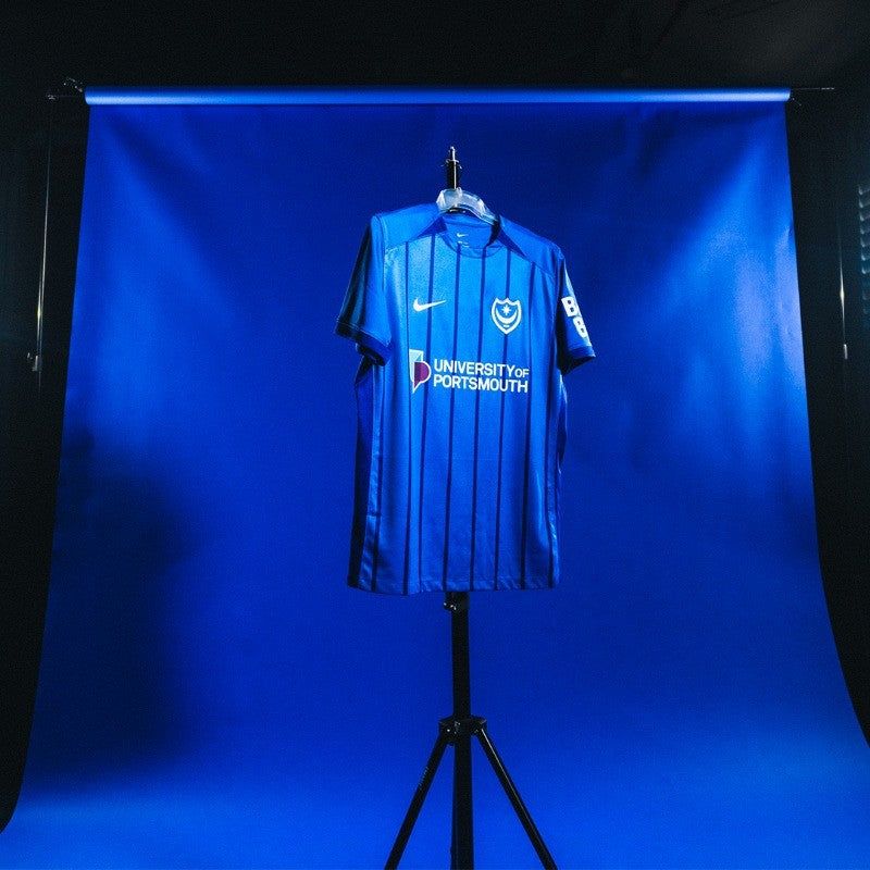 jersey home Portsmouth FC nouveau maillot supporter en tissu respirant