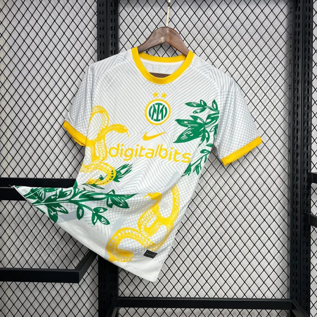 jersey Inter Milan jaune collection spéciale snake saison 2025 2026