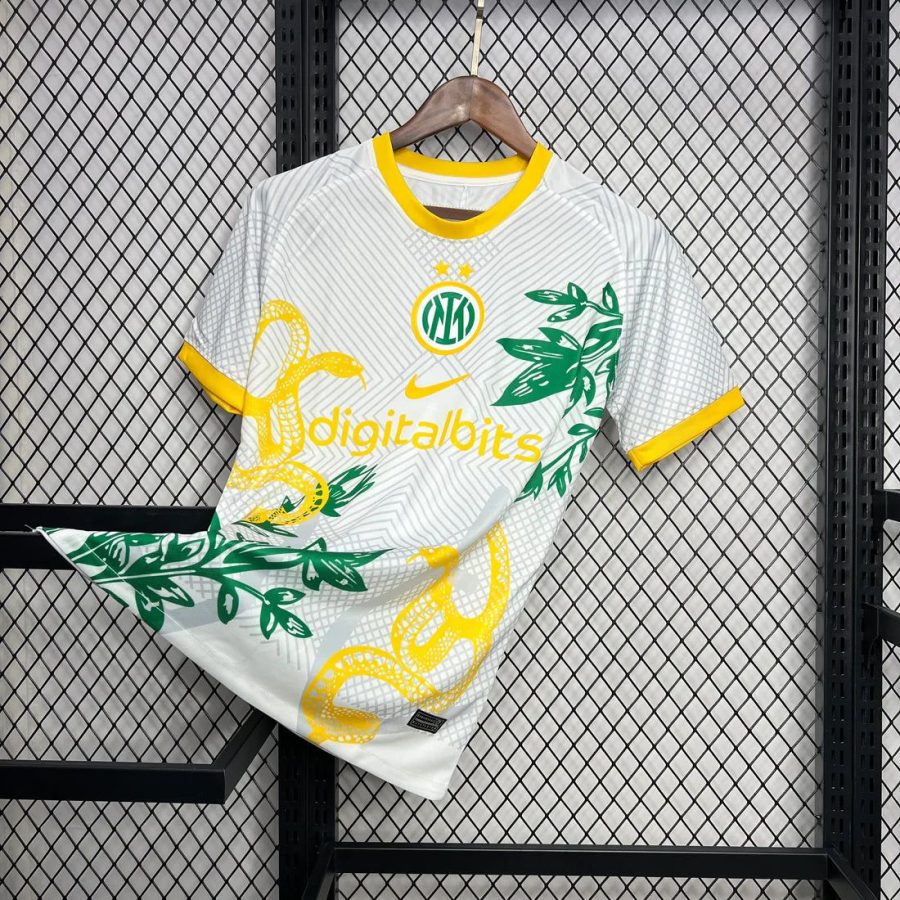 jersey Inter Milan jaune collection spéciale snake saison 2025 2026