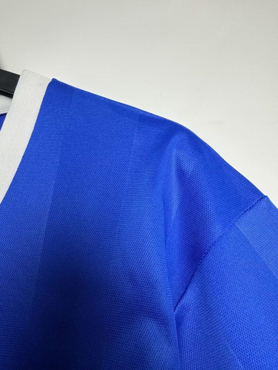 jersey vintage Argentine bleu clair et blanc inspiration mondial mille neuf cent quatre vingt six