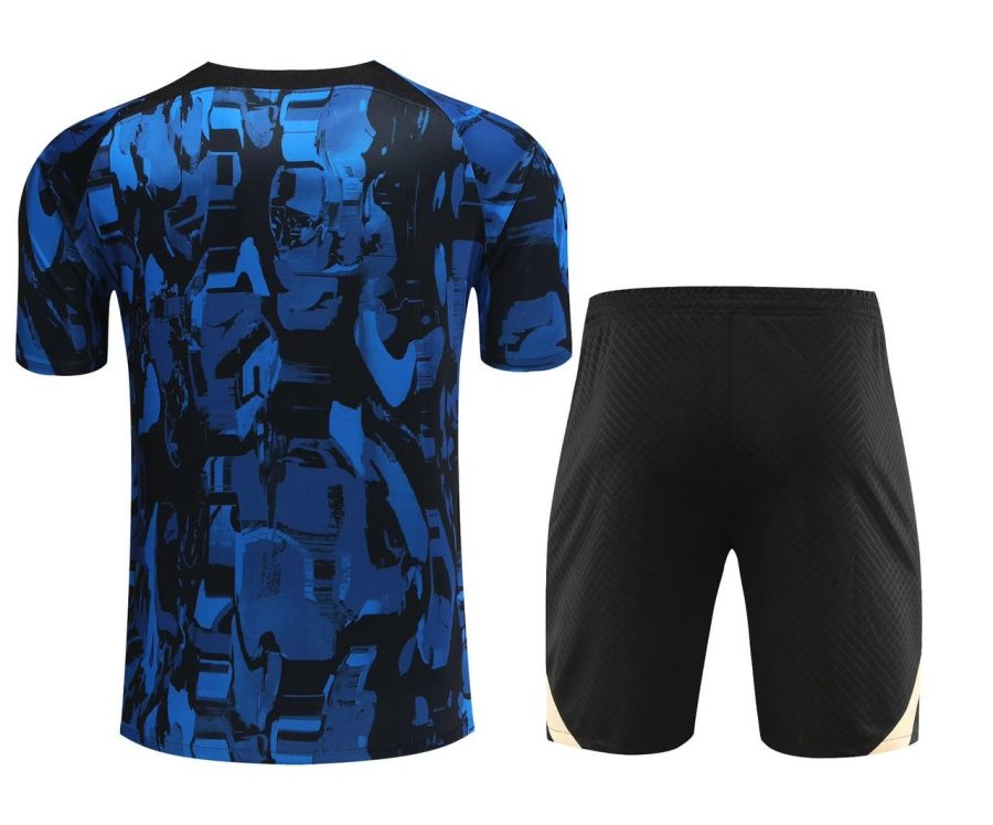 kit d entraînement Chelsea bleu saison 2023 2024 survêtement de football