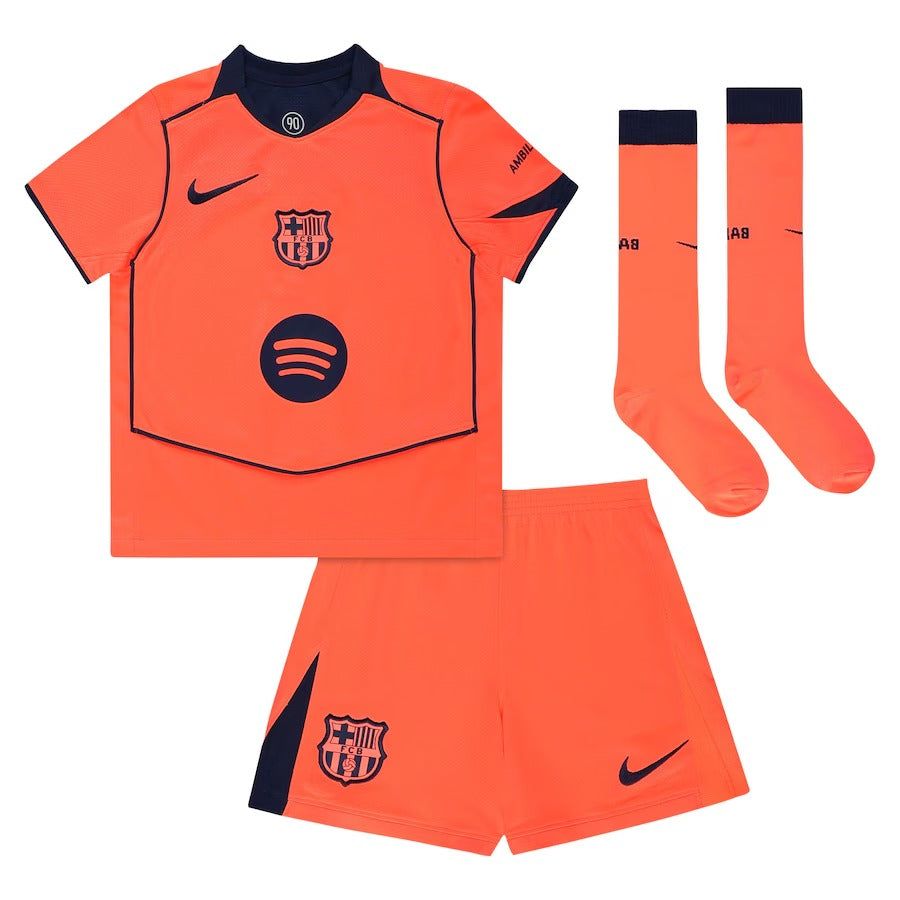Kit enfant FC Barcelona – Third 3e maillot 2025-2026