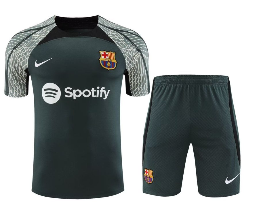 KIT TRAINING FC BARCELONA GRIS 20232024