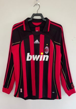 MAILLOT AC MILAN MANCHES LONGUES DOMICILE 20062007