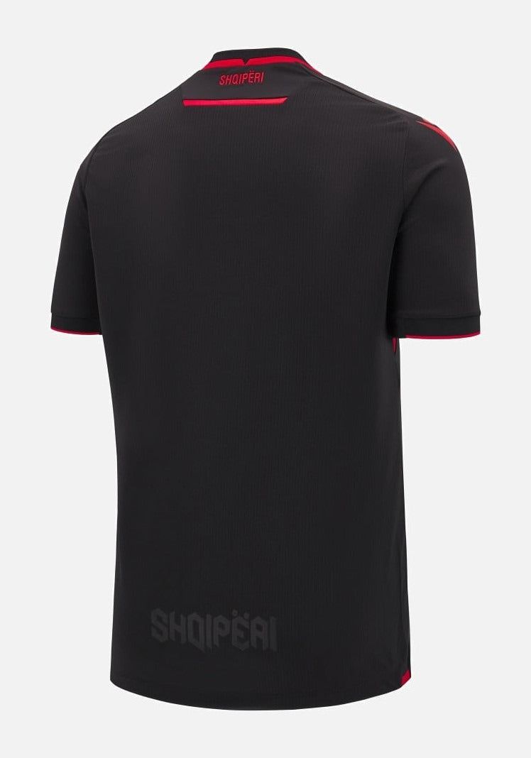 maillot-de-football-albanie-troisieme-tenue-2025-rouge-et-noir maillot de football Albanie troisième tenue 2025 rouge et noir